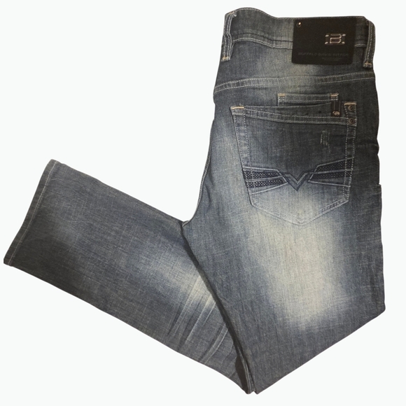 Buffalo David Bitton Other - Buffalo David Bitton Evan-X Slim Stretch Jeans – Dark Distressed Wash – 32x30